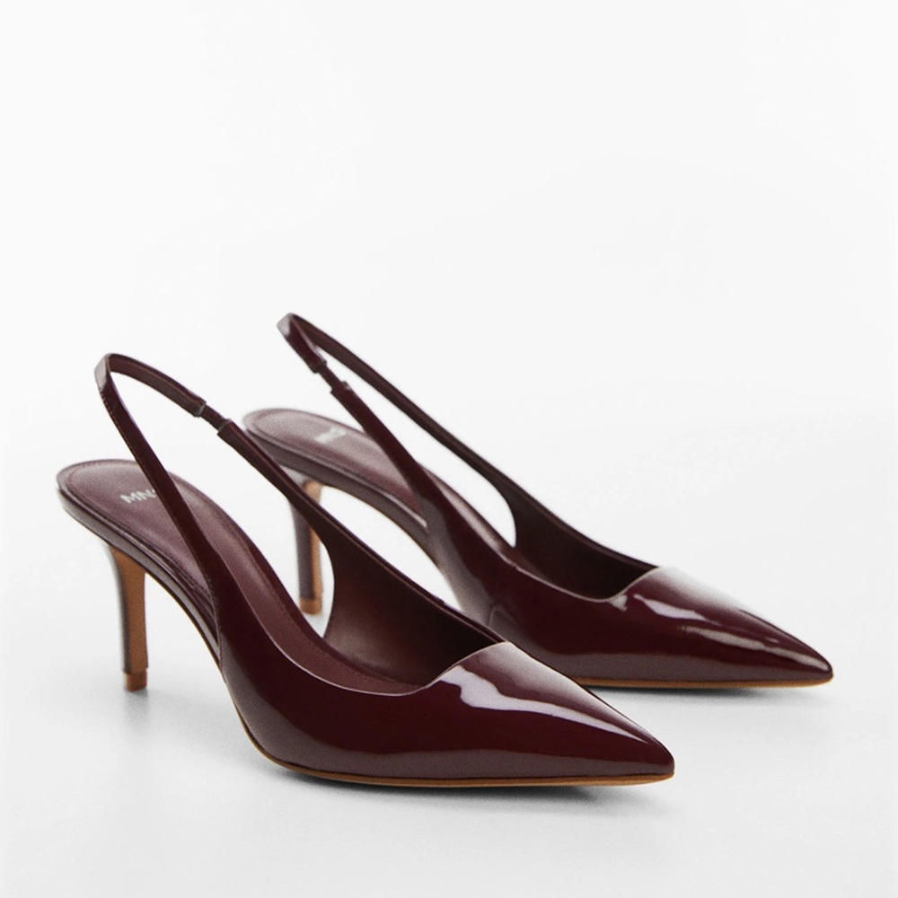 MANGO SLINGBACK POINTED-TOE HEELED SHOES